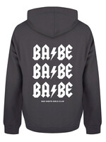 BABE BABE BABE HOODIE DARK GREY