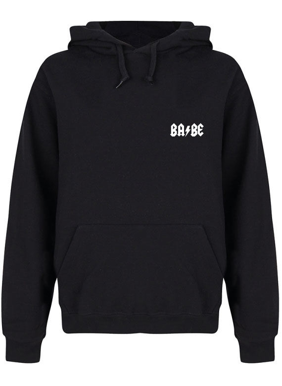 BABE BABE BABE HOODIE BLACK - SUGAR&spikes