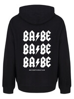 BABE BABE BABE HOODIE BLACK