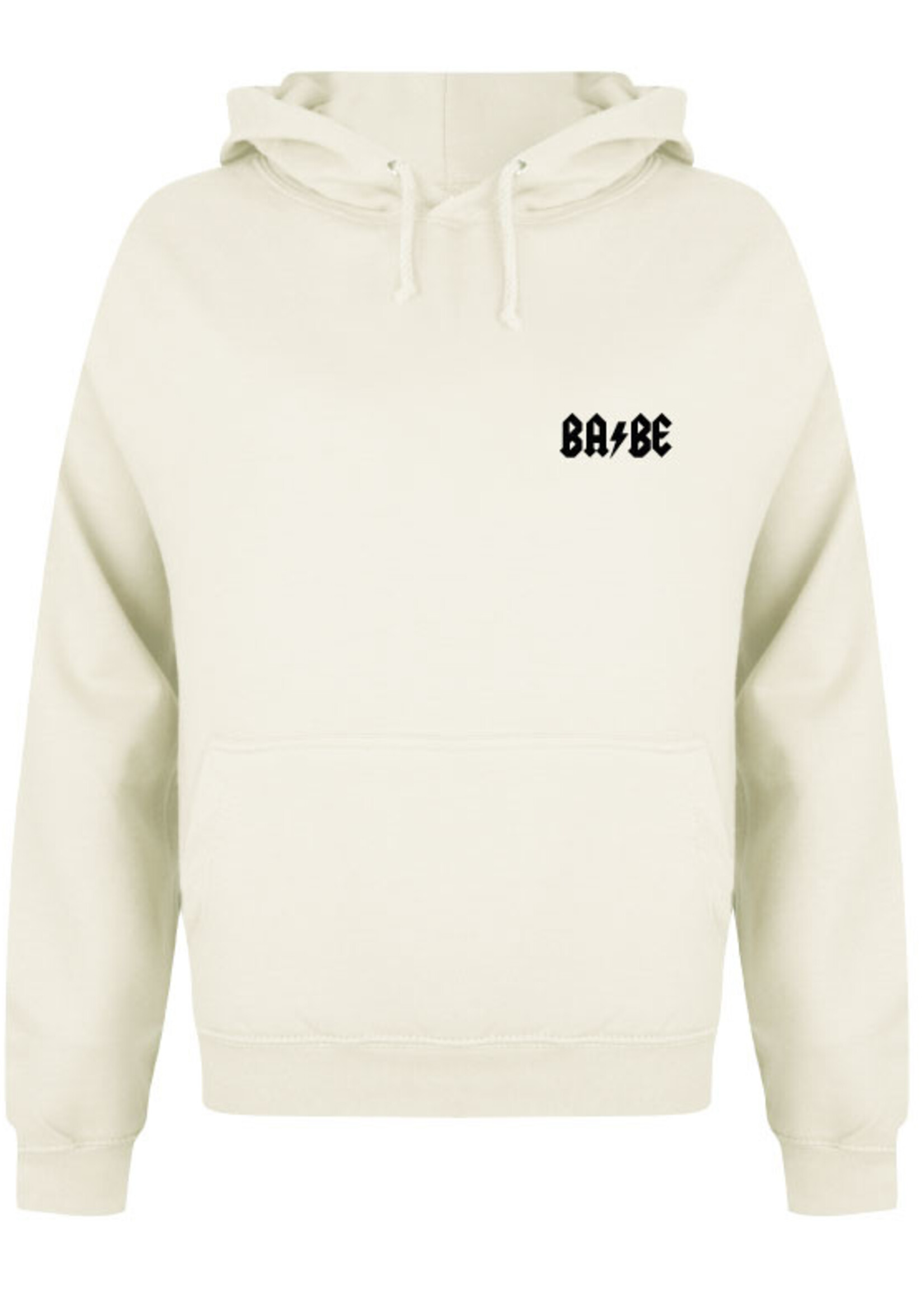 BABE BABE BABE HOODIE CREAM