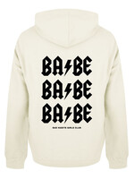 BABE BABE BABE HOODIE CREAM