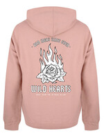 WILD HEARTS HOODIE DUSTY ROSE