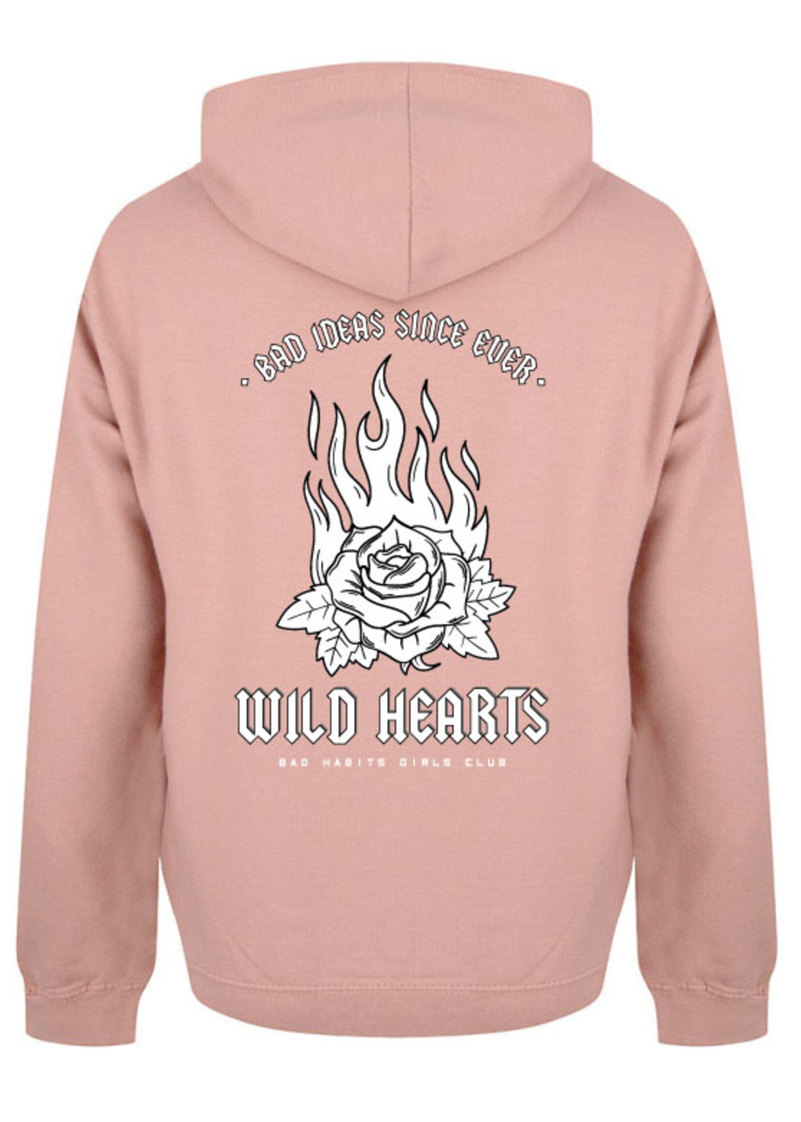 WILD HEARTS HOODIE DUSTY ROSE