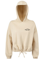 COUTURE CROPPED OVERSIZED HOODIE NUDE