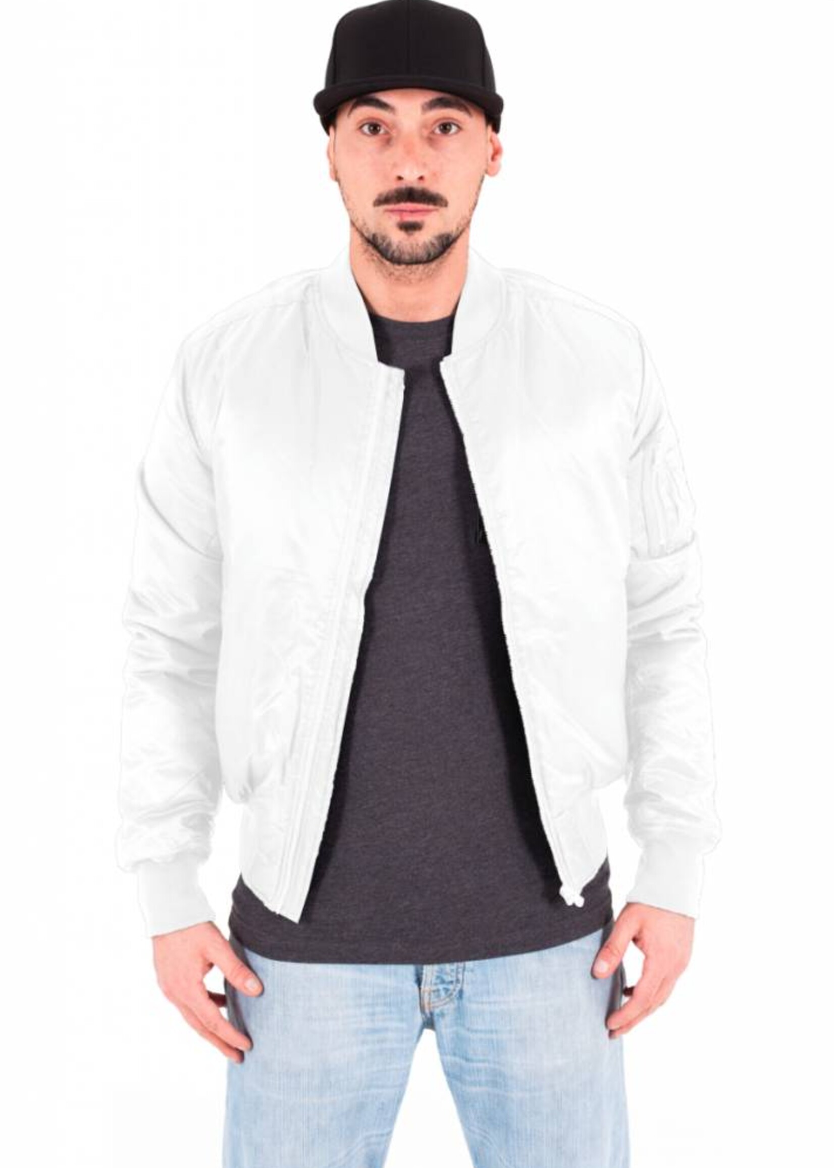 BASIC BOMBER JKT WHITE (MEN)