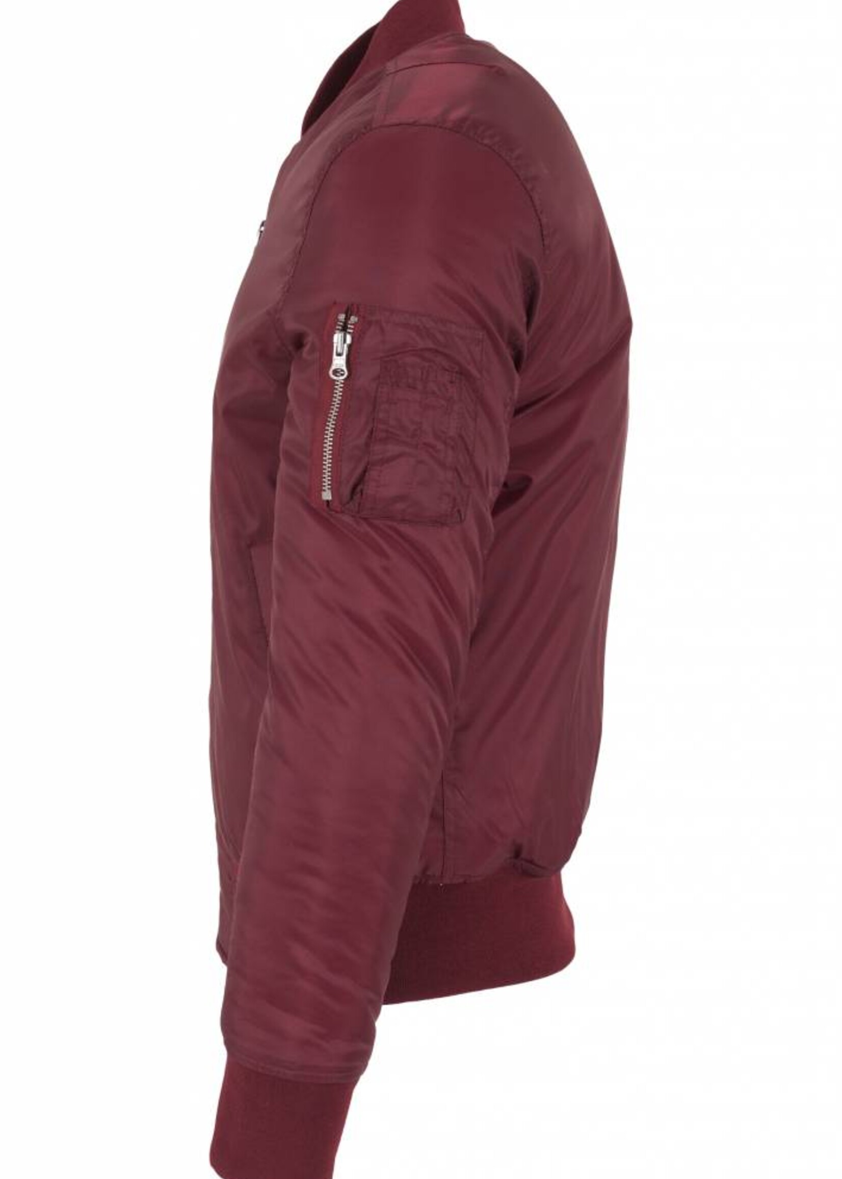 BASIC BOMBER JKT BURGUNDY (MEN)