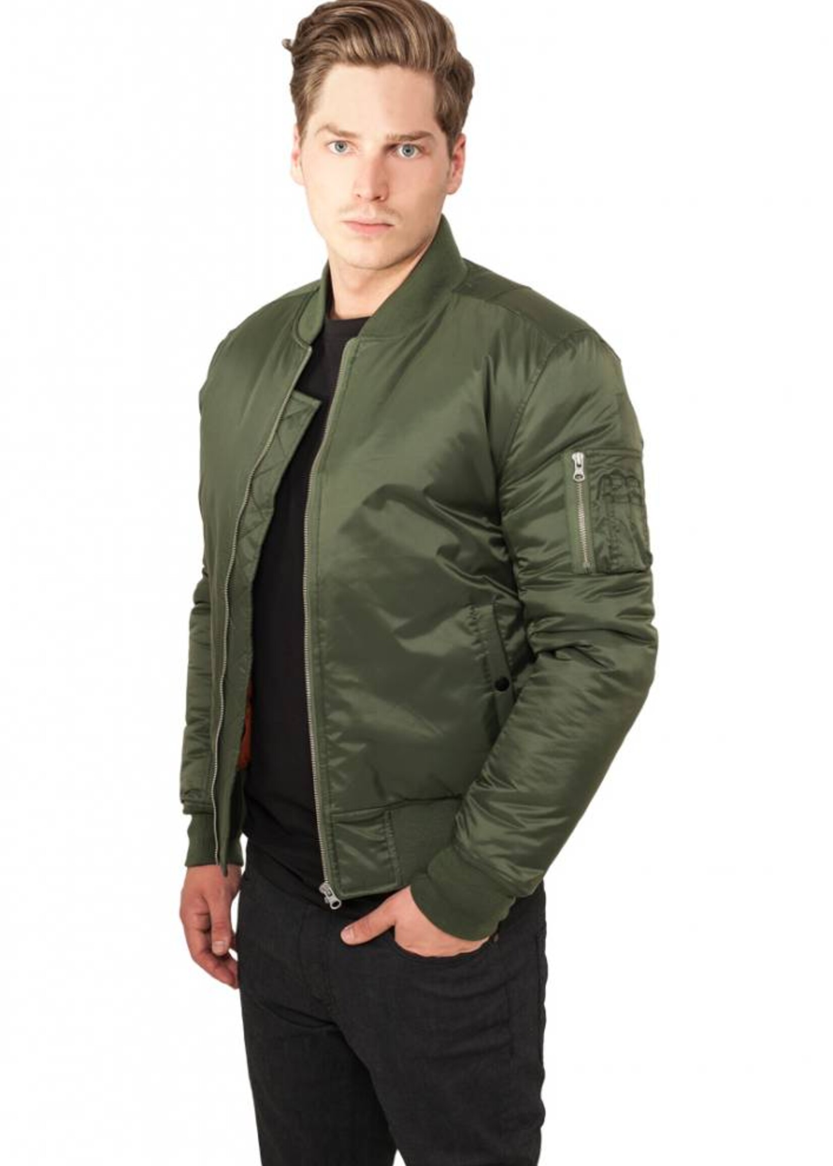 BASIC BOMBER JKT OLIVE (MEN)