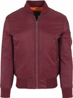 BASIC BOMBER JKT BURGUNDY (MEN)