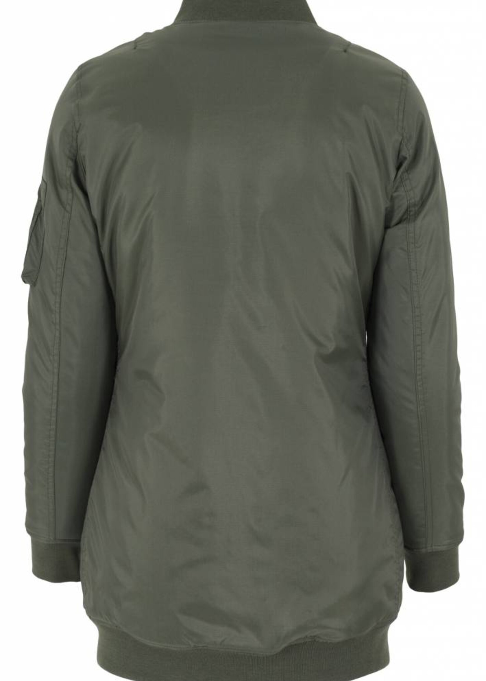 BASIC LONG BOMBER JKT OLIVE (WMN)