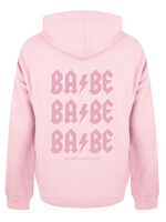 BABE BABE BABE HOODIE SOFT PINK