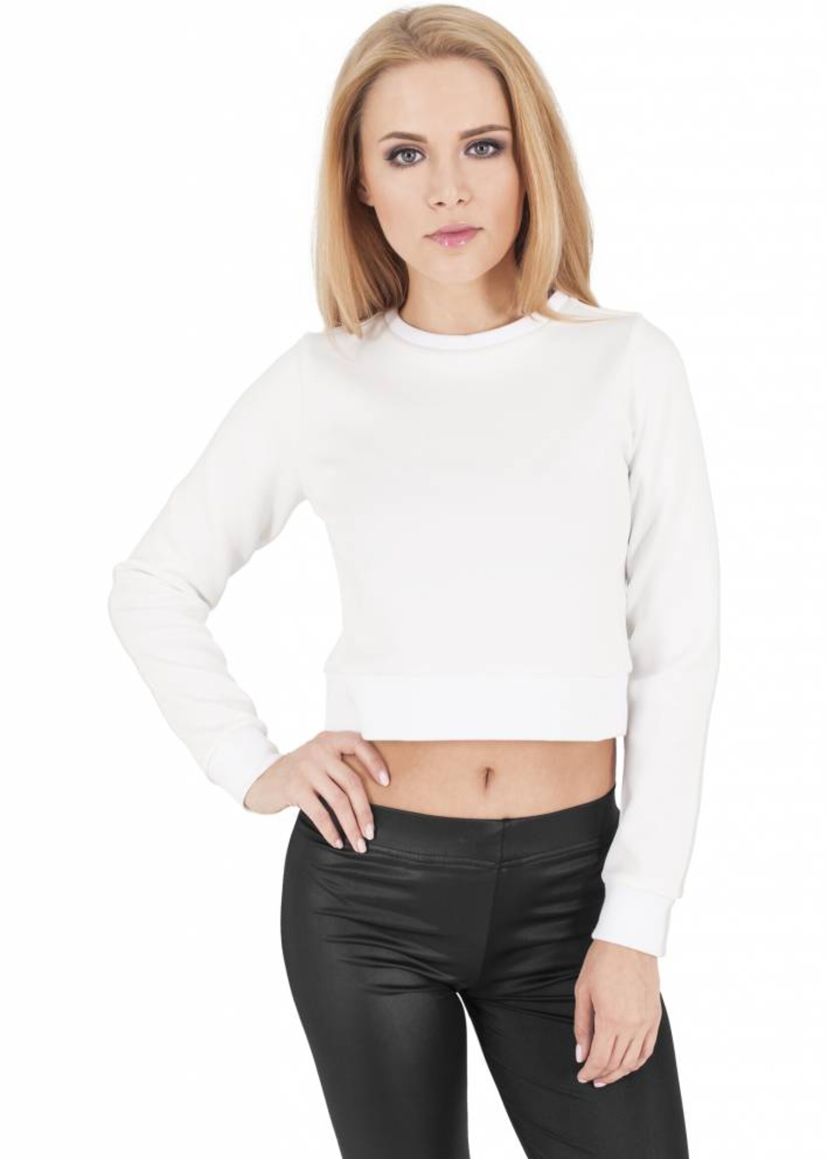 SCUBA MESH CROP SWEATER WHITE (WMN)