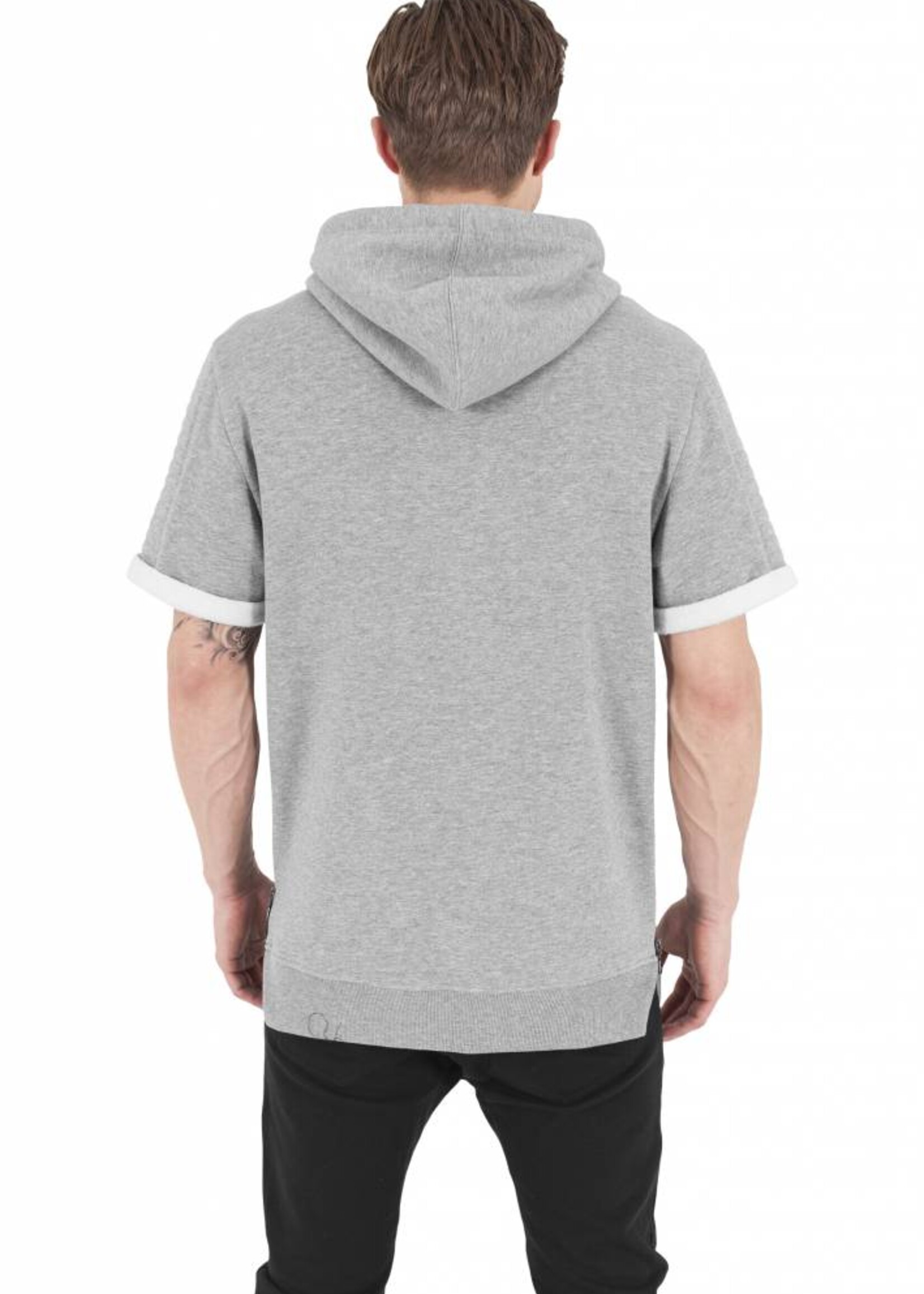 SIDE-ZIP SHORT SLEEVE HOODY (MEN)