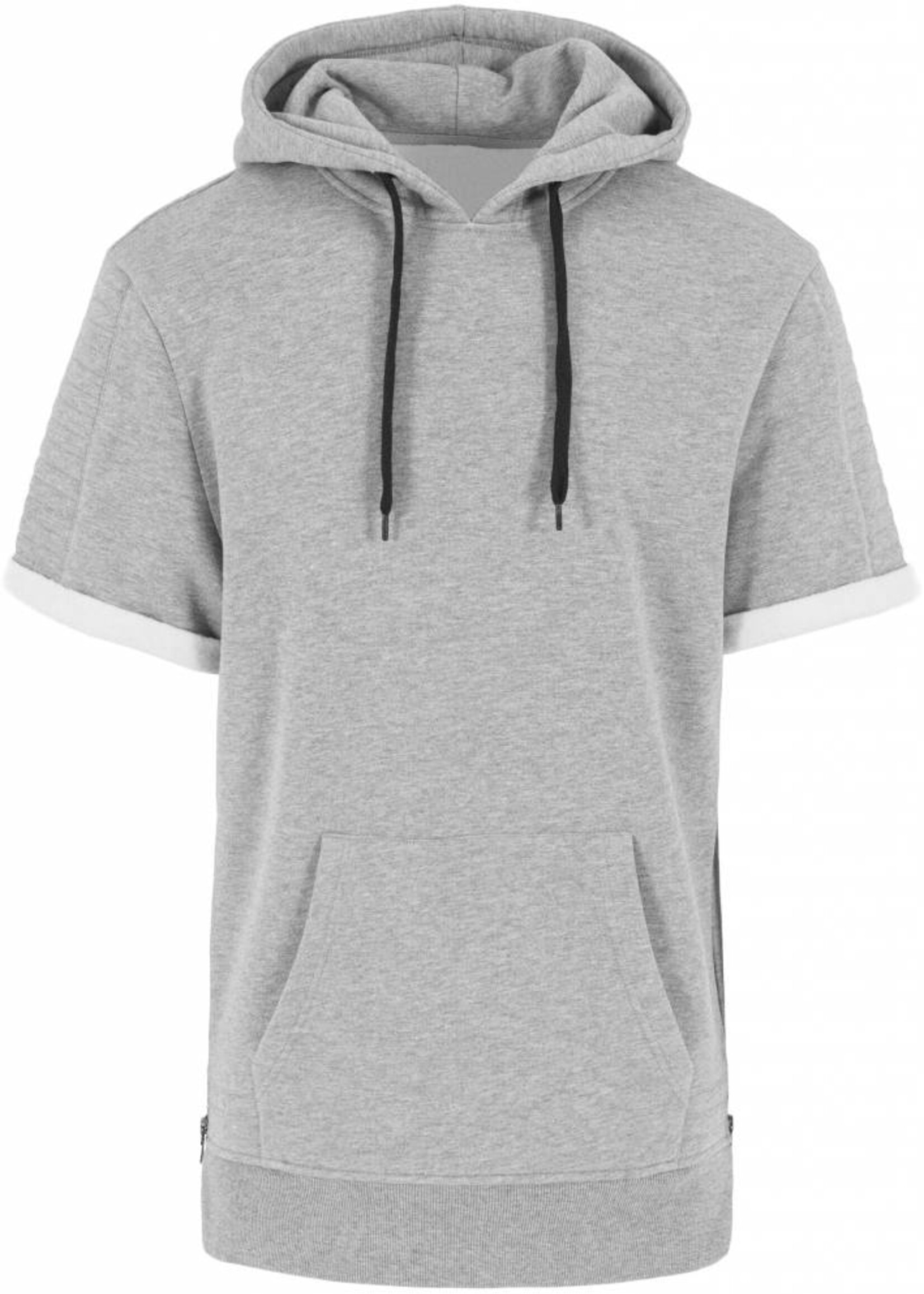 SIDE-ZIP SHORT SLEEVE HOODY (MEN)