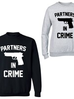 PARTNERS IN CRIME GUN COUPLE SWEATERS