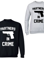 PPARTNERS IN CRIME GUN COUPLE SWEATERS