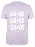 BABE BABE BABE TEE SOFT LILAC