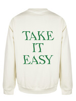 TAKE IT EASY SWEATER CREAM/GREEN