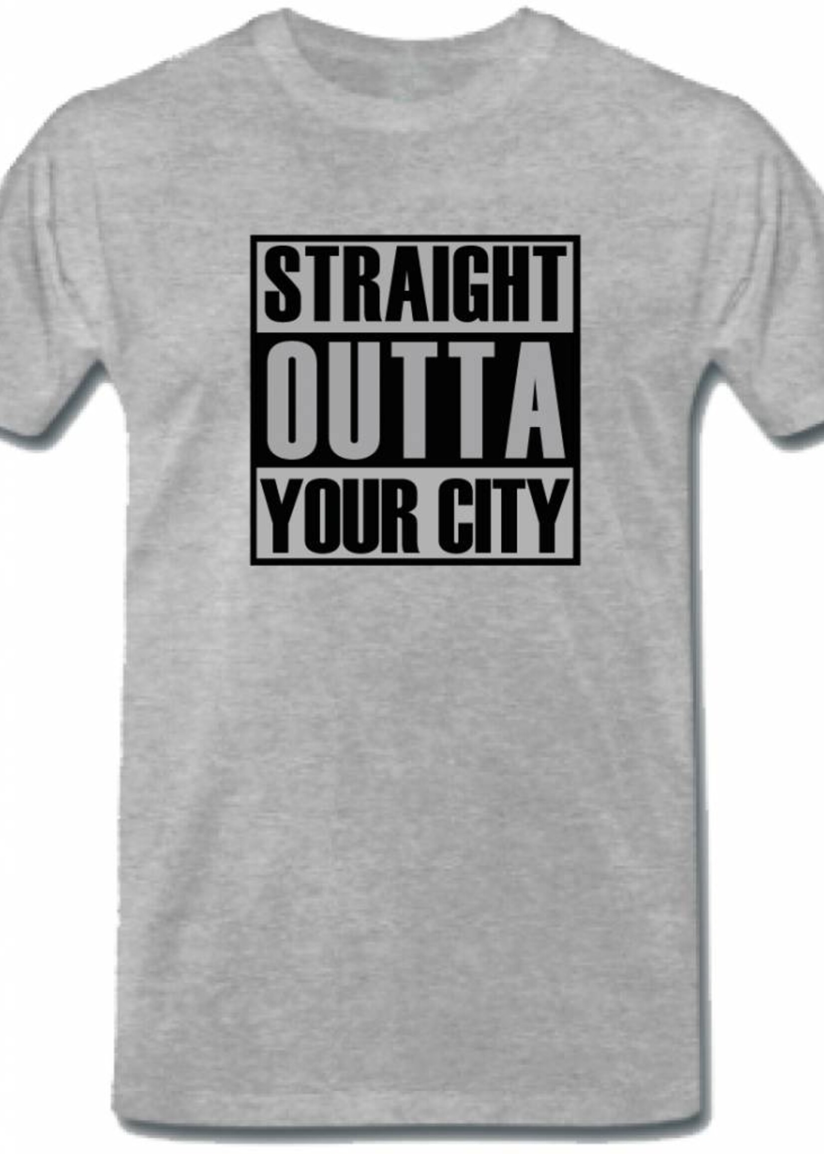 CUSTOM STRAIGHT OUTTA YOUR CITY TEE (MEN)
