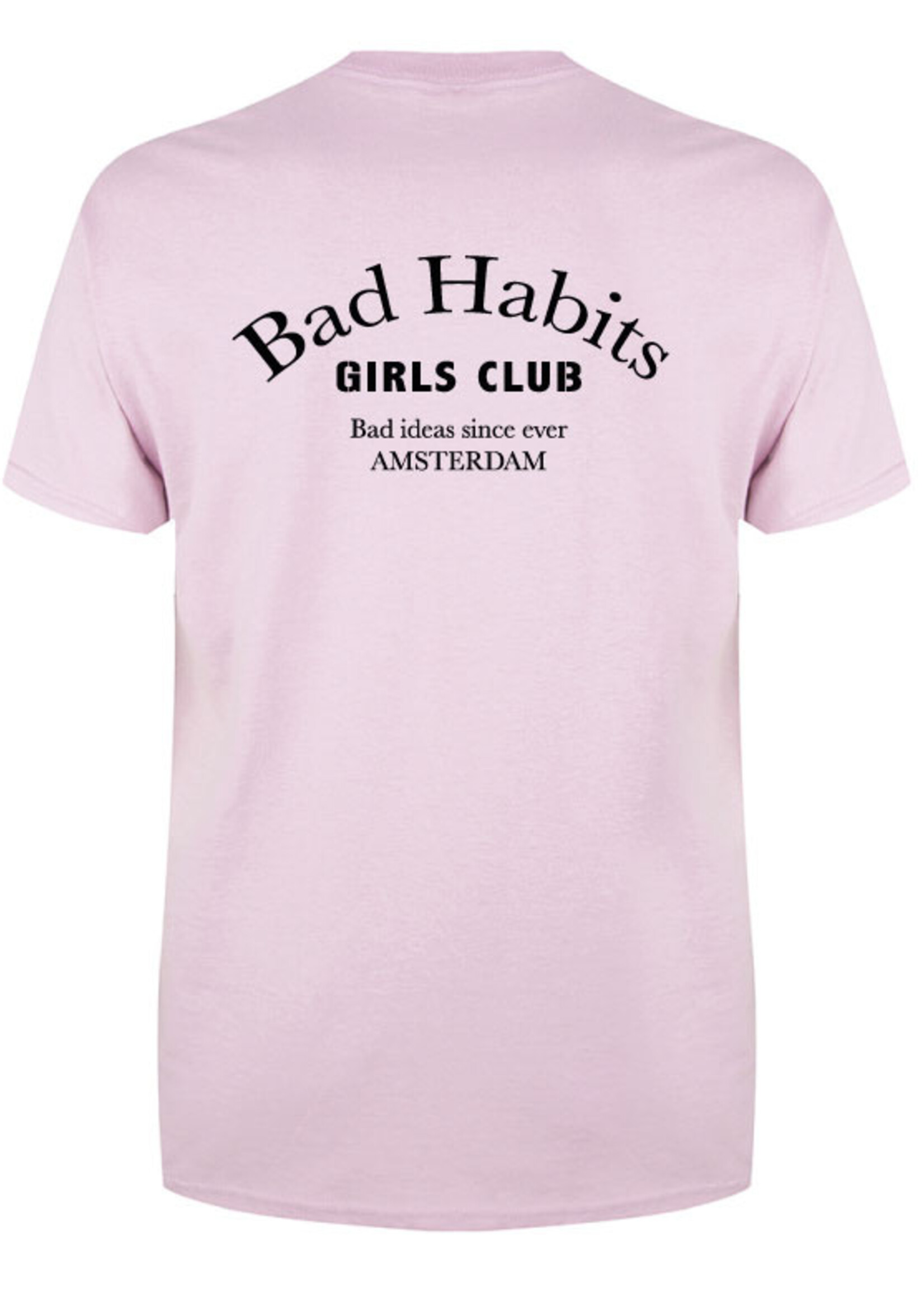 BAD HABITS GIRLS CLUB COUTURE TEE SOFT PINK