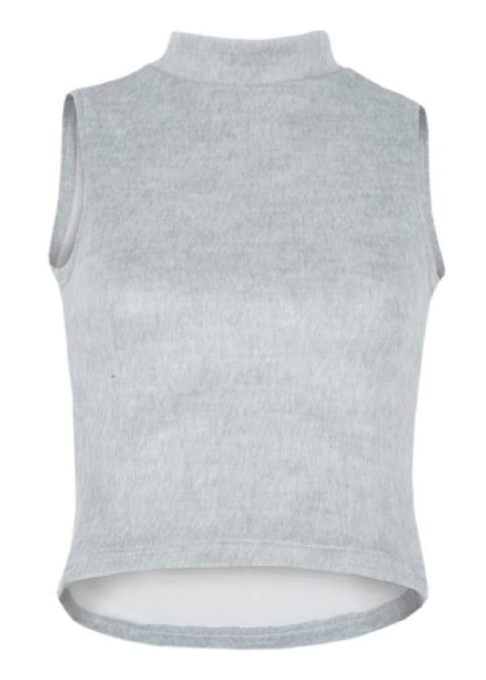 LA SISTERS PONY CROP TOP GREY