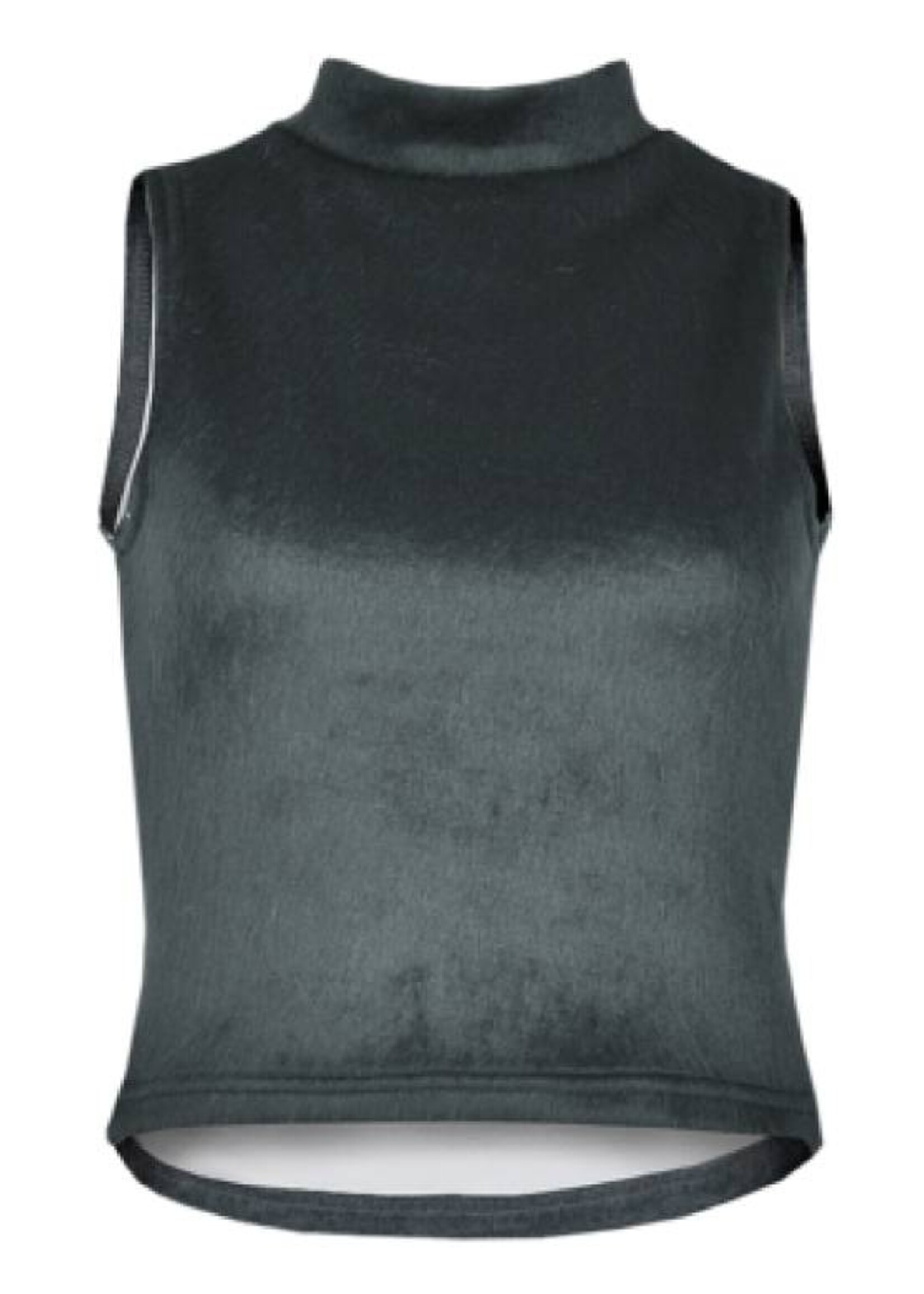 LA SISTERS PONY CROP TOP BLACK