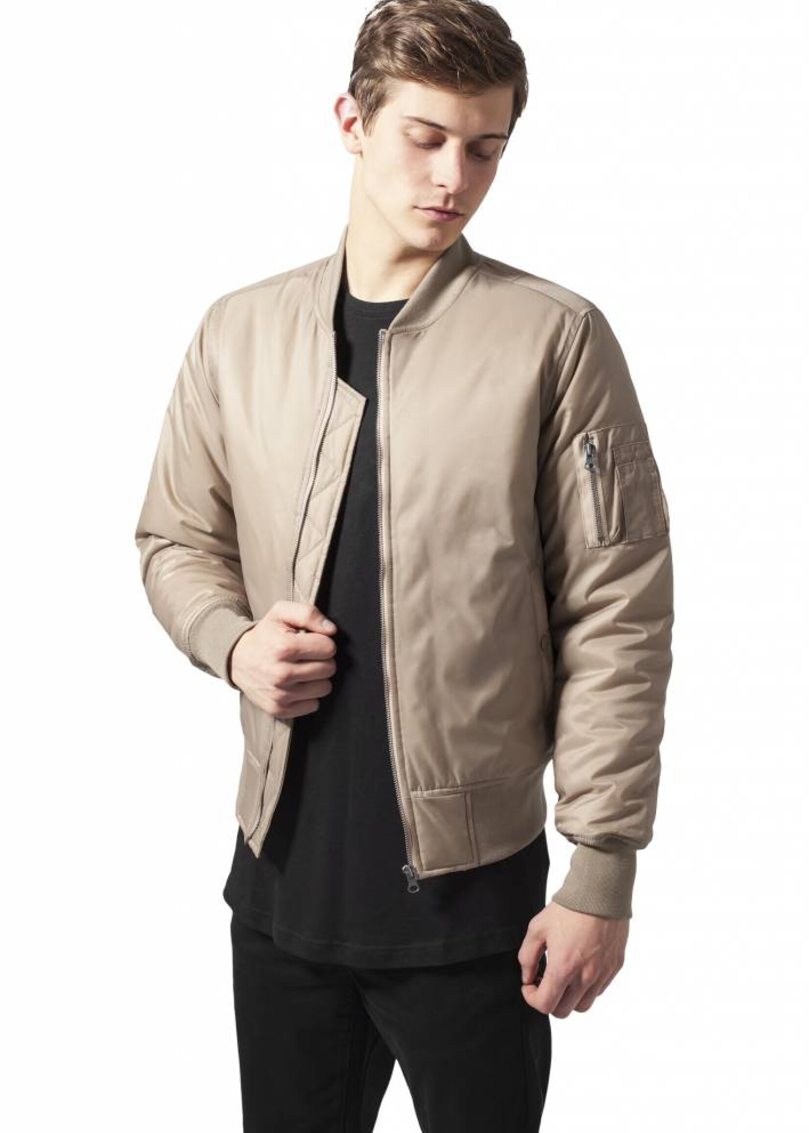 BASIC BOMBER JKT BEIGE (MEN)