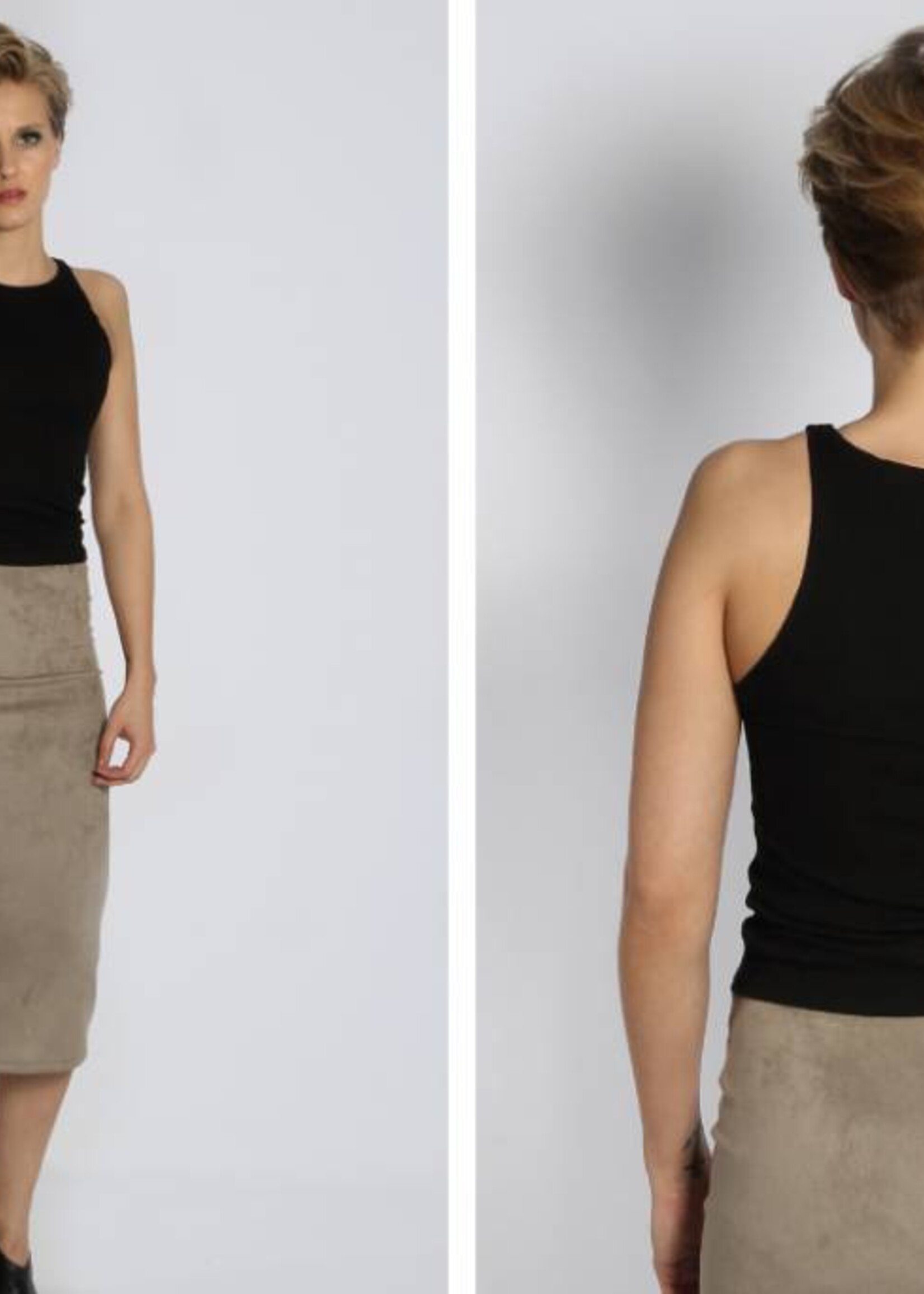 RIBBED CROP TOP BLACK