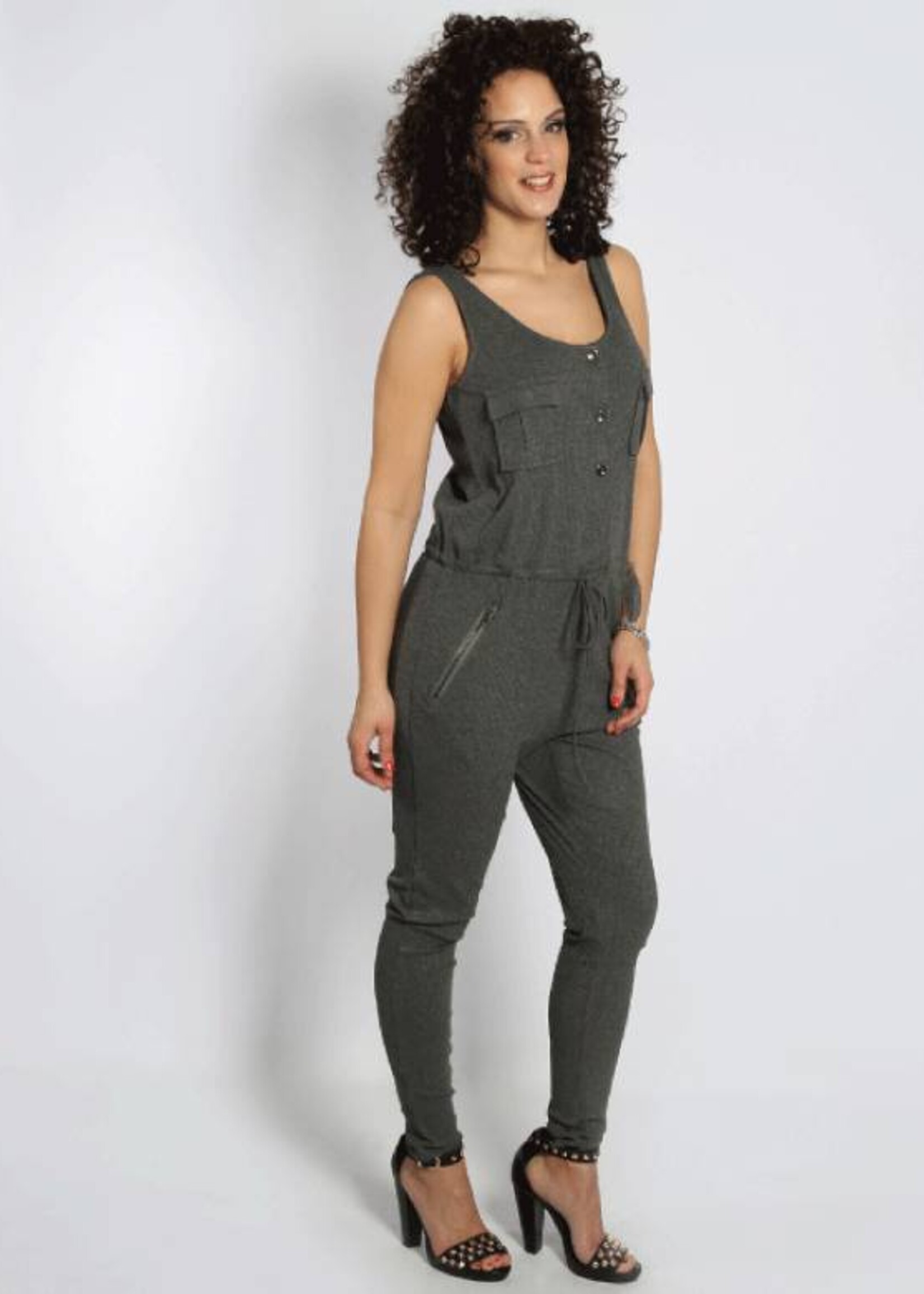 POCKET JUMPSUIT GREY