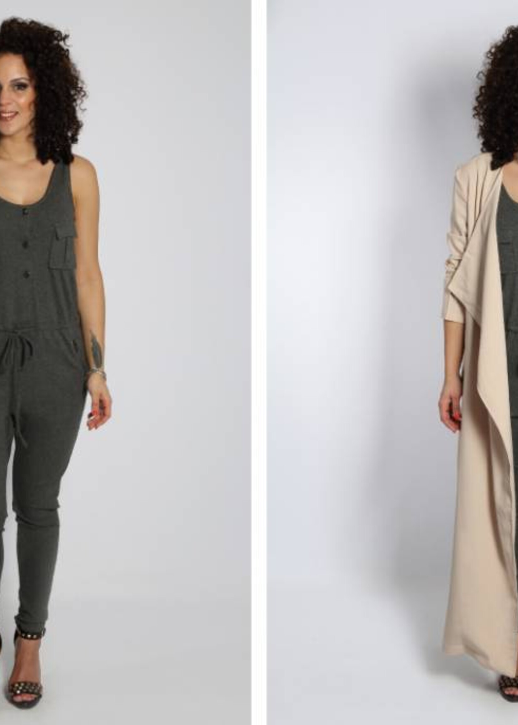 POCKET JUMPSUIT GREY
