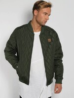 QUILT BOMBER JKT OLIVE (MEN)