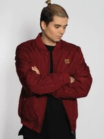 QUILT BOMBER JKT BURGUNDY (MEN)