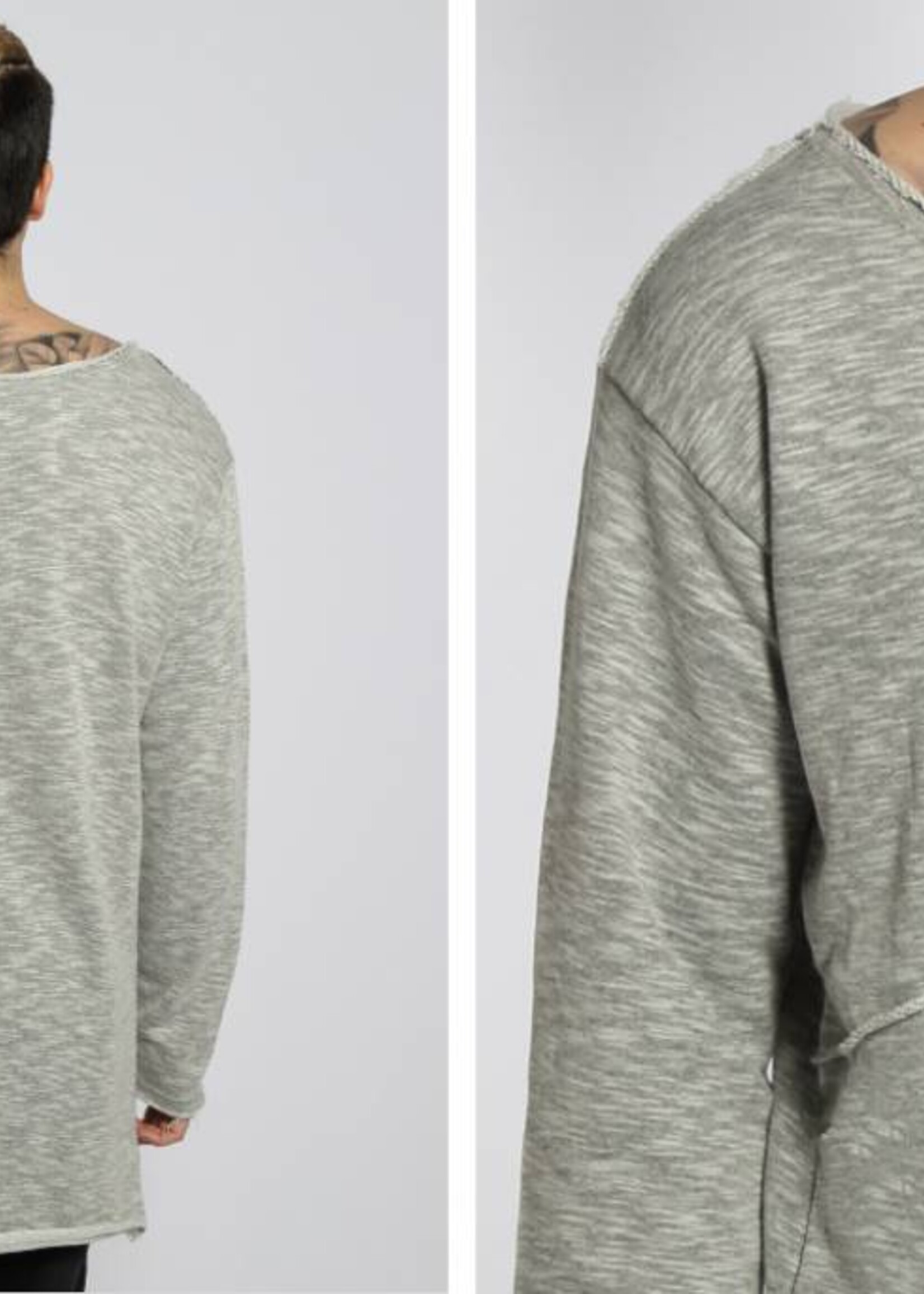 TERRY LONG CREW LIGHT GREY