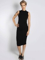 TURTLENECK DRESS BLACK