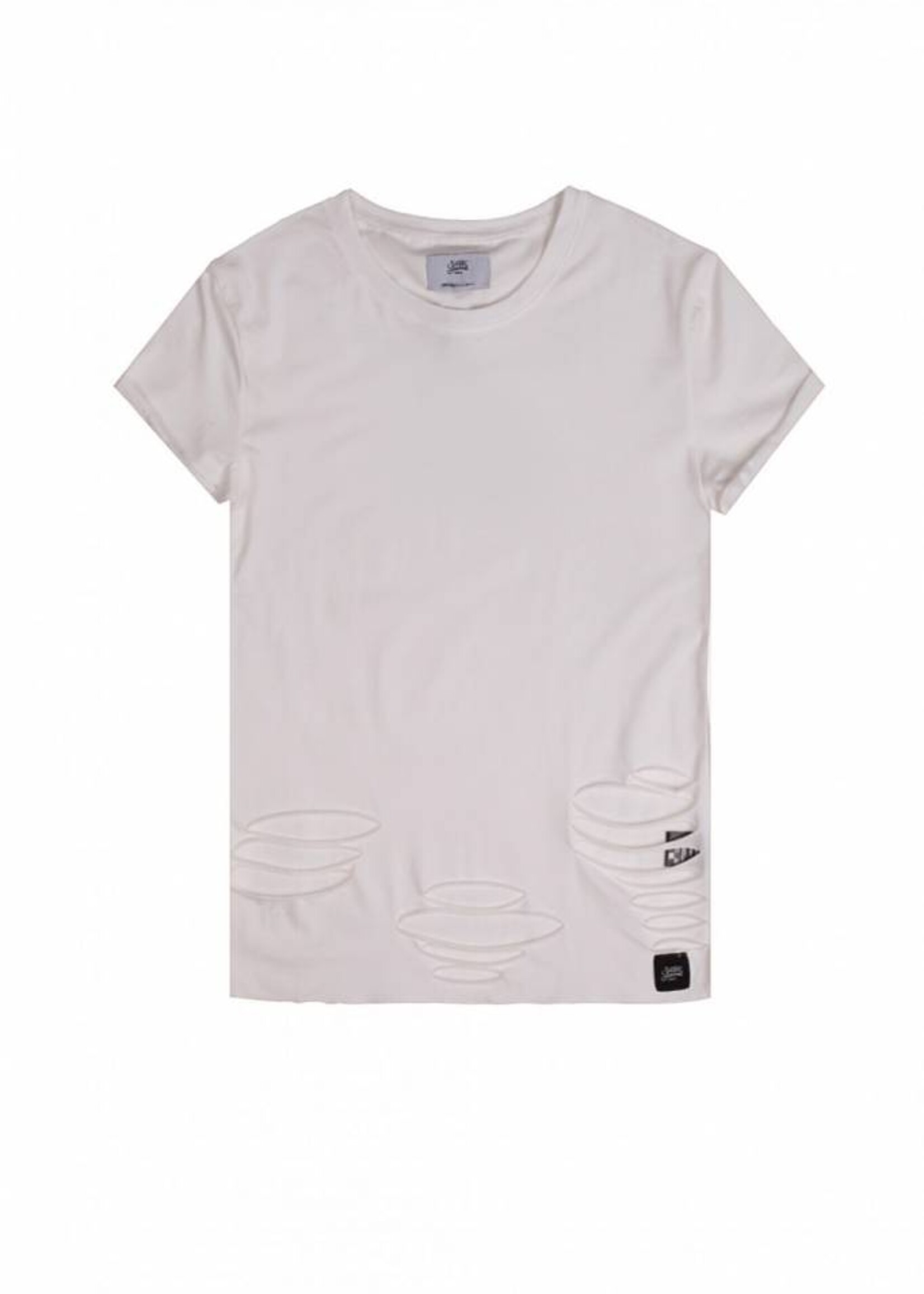 SIXTH JUNE DESTROYED TEE WHITE (WMN)