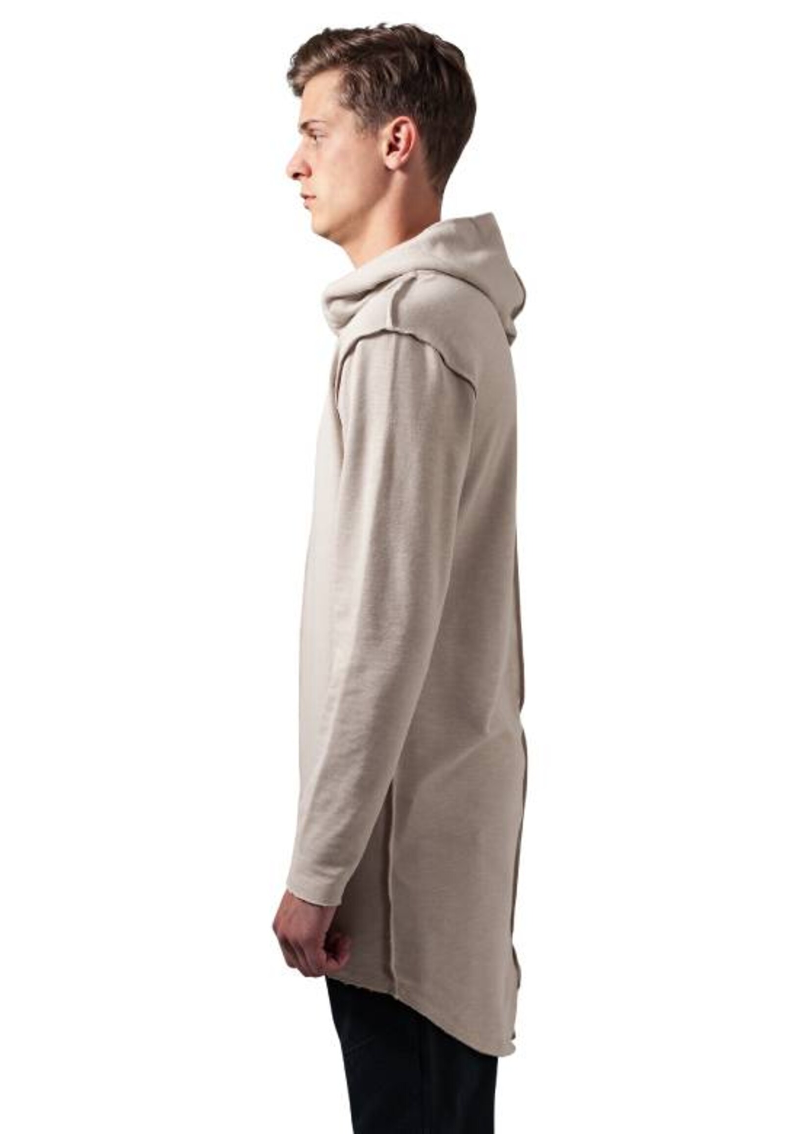 SLUB TERRY LONG HOODIE SAND (MEN)