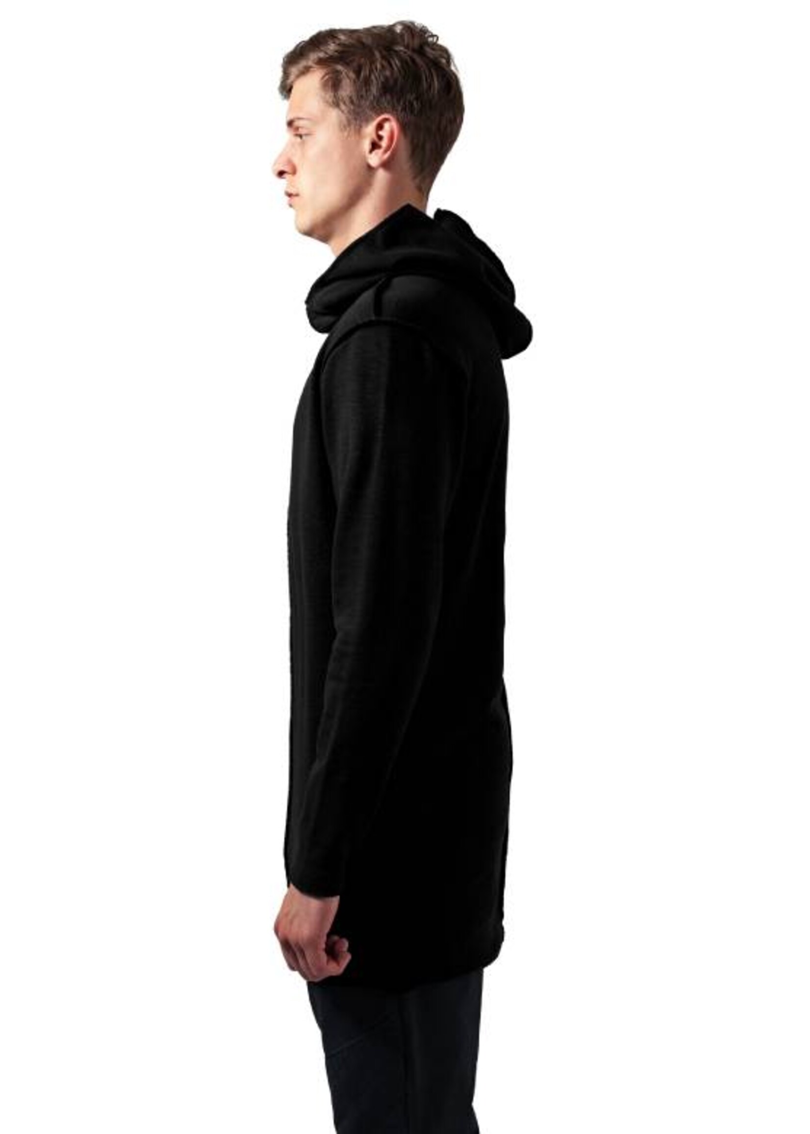 SLUB TERRY LONG HOODIE BLACK (MEN)