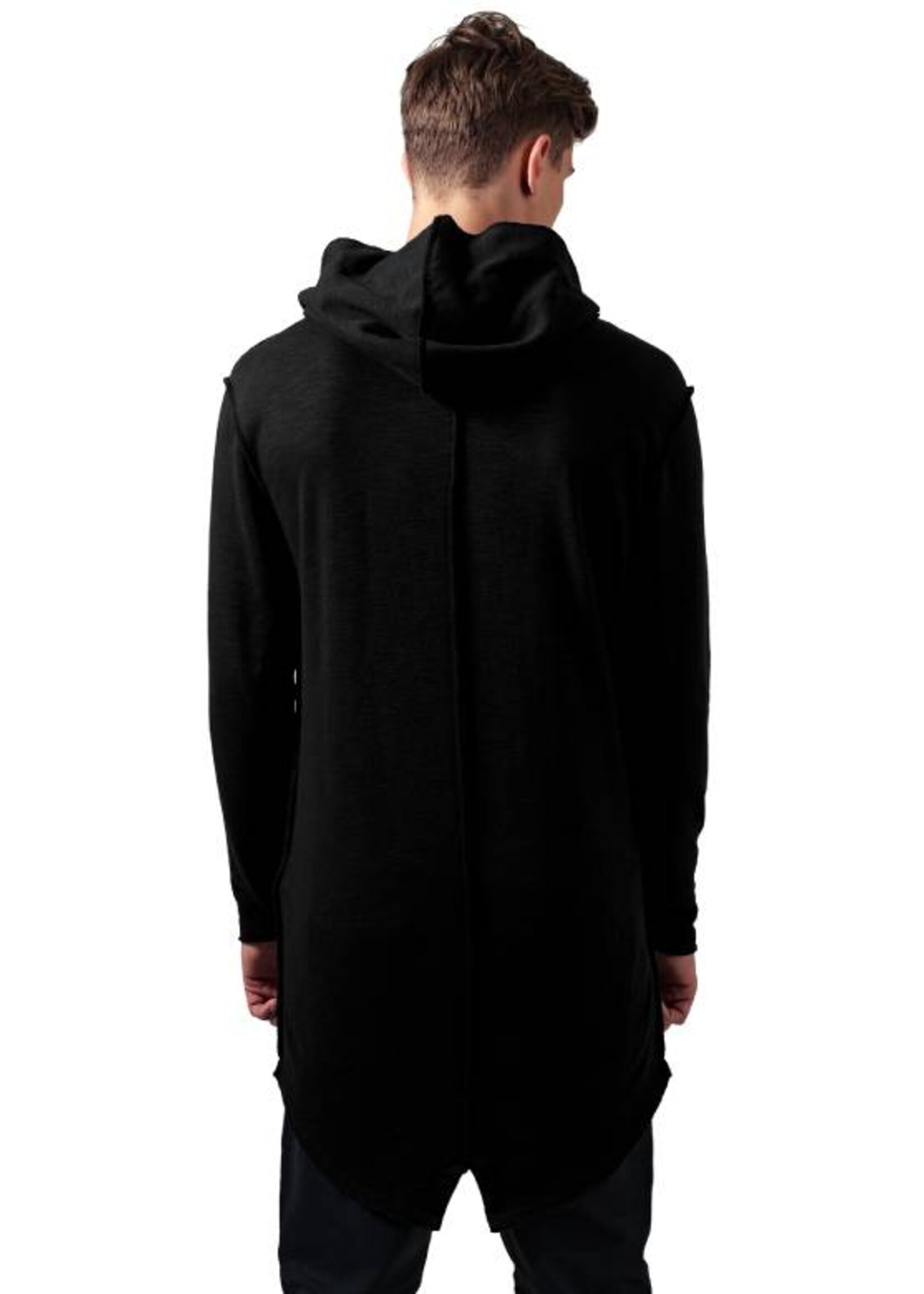 SLUB TERRY LONG HOODIE BLACK (MEN)