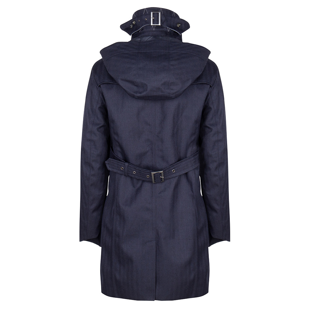 Waterproof Men's Trench Raincoat Navy Rain Couture Amsterdam