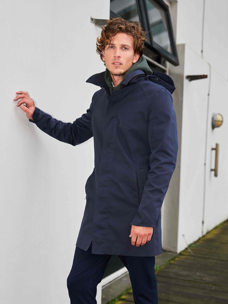 Waterproof Men's Rain Trenchcoat Navy Uni Rain Couture Amsterdam