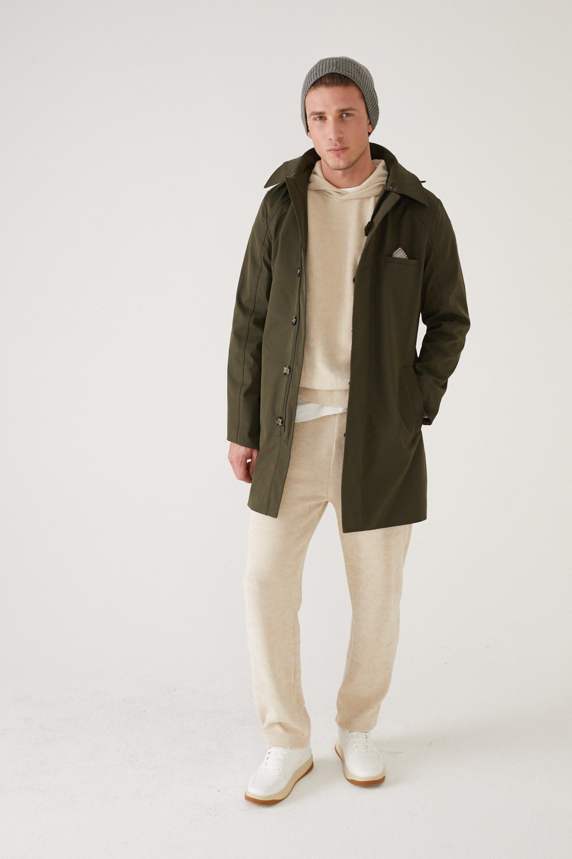 Waterproof Men's Trenchcoat Green Rain Couture Amsterdam