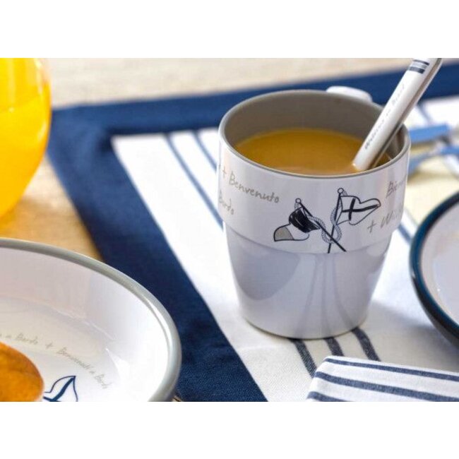 Marine Business Welcome on board drinkmok -6 stuks antislip 320ml