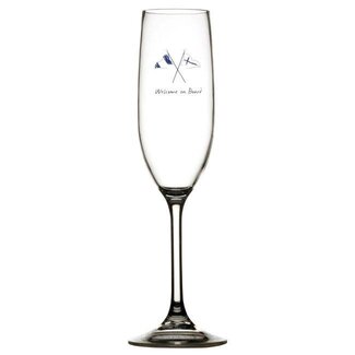 Marine Business Champagneglas Welcome on Board