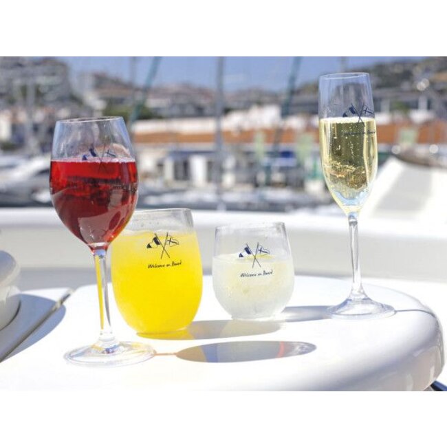Marine Business Welcome on board Champagne glas antislip 236ml