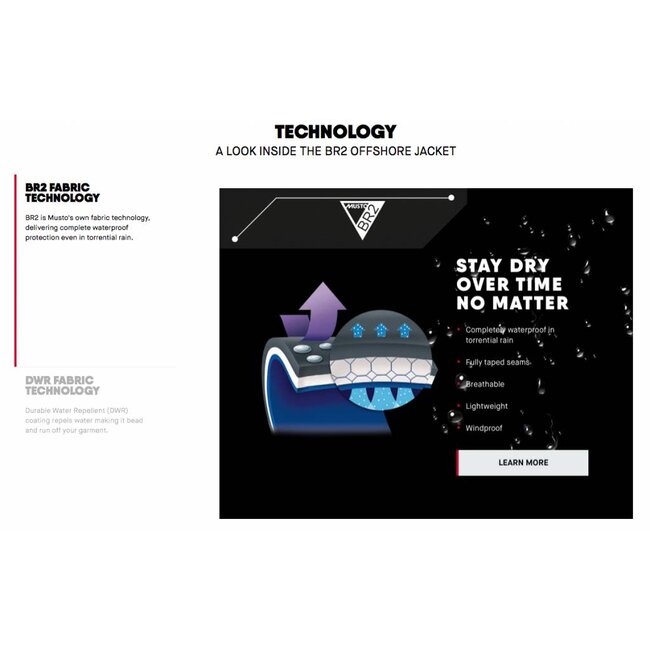 Musto BR2 offshore zeilbroek XXL zwart