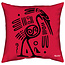 Velits Sierkussen print azteken rood