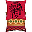 Velits Outdoor Sierkussen print azteken rood