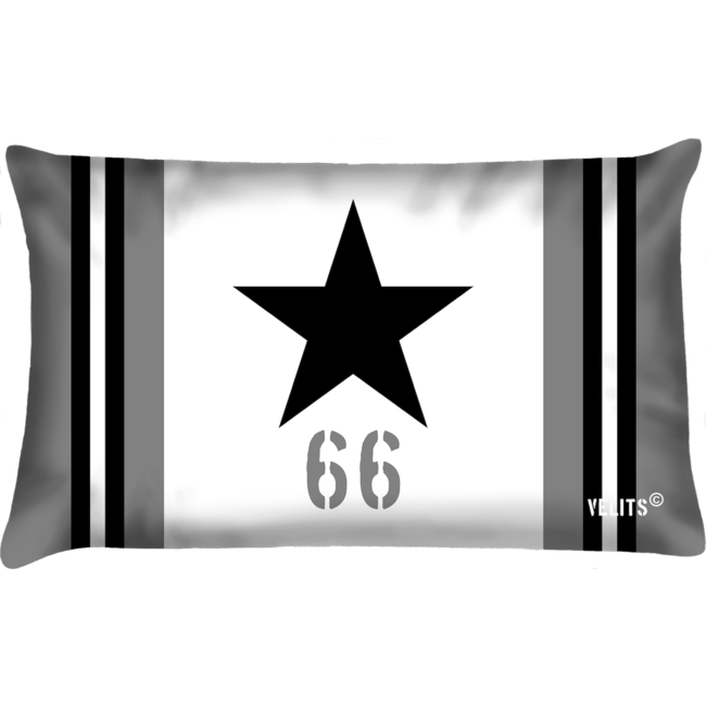 Velits Outdoor Bootkussen Star wit-zwart