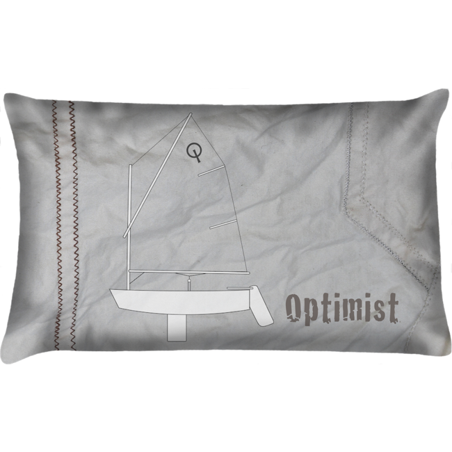 Velits Outdoor Bootkussen zeildoek met Optimist zeilboot