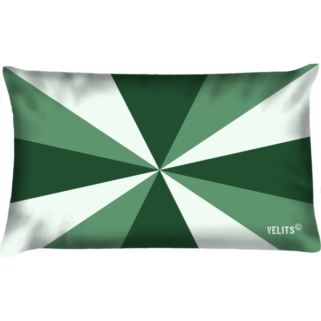 Velits Buitenkussen geuzen vlag in groen tinten
