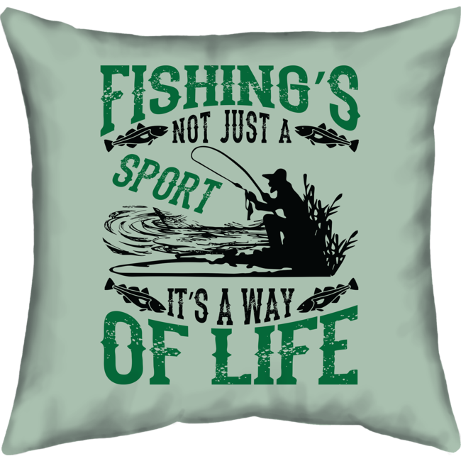 Velits Outdoor Buitenkussen Vissen is Way of Life